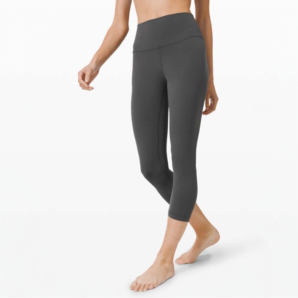 Lululemon Align 21” High-Rise Crop Graphite Grey Size 4 Nulu